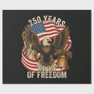Papel De Presente 250 Anos Americano 1776-2026