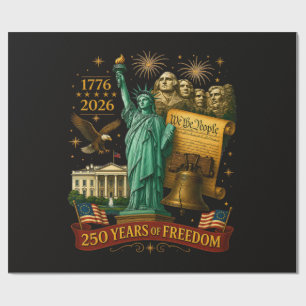 Papel De Presente 250 Anos de Liberdade Americana
