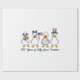 Papel De Presente 250th Years of Silly Goose Freedom Semiquincentenn