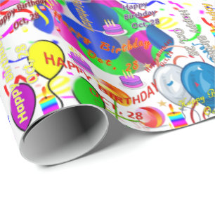 Papel De Presente 28 de outubro, papel de embrulhamento do presente