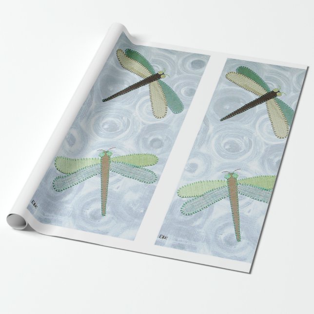 Papel De Presente 2 Dragonflies #1 (Desenrolado)