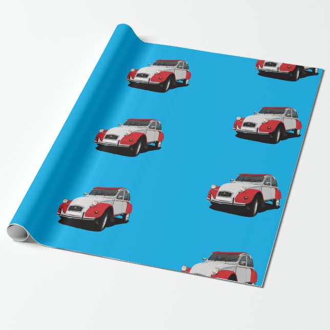 Papel De Presente 2CV em várias cores (Desenrolado)