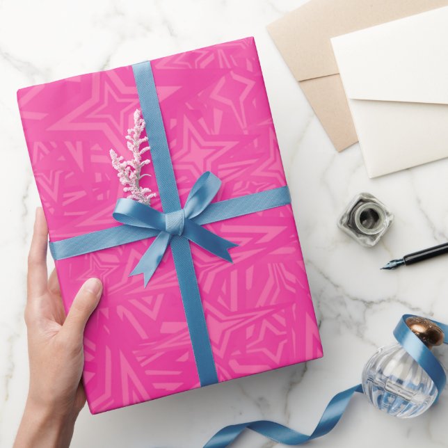 Papel De Presente 30 polegadas x 60 pés Geométricos Padrão brilhante (Presentear)