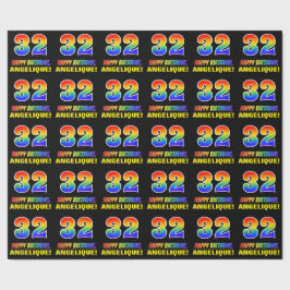 Papel De Presente 32º aniversário: Negrito, Divertido, Simples, Arco