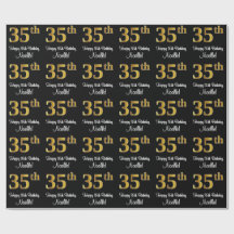 35.º aniversário: Elegante Luxurioso Faux Dourado