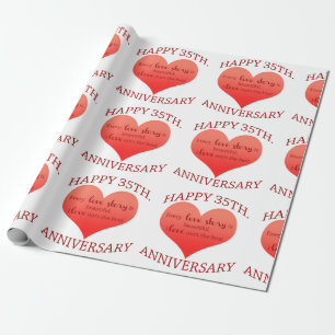 Papel De Presente 35. Aniversário