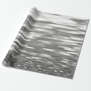 Papel De Presente #3 abstrato: Shimmer do cinza de prata