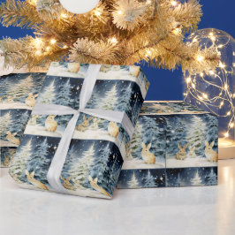Papel De Presente 3 coelhos de Natal