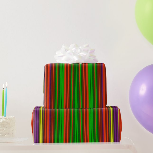 Papel De Presente ~ 3D Muitos tons de Natal Fractais ~ (Presentes para festas)