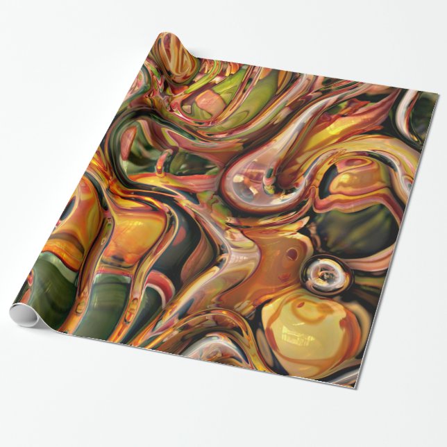 Papel De Presente 3d torção 02 (Desenrolado)