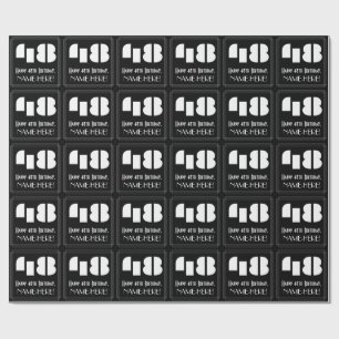 Papel De Presente 48.o aniversário: Art Deco inspirou "48" e nome