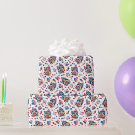 Papel De Presente 4 de Julho América Independência Sra. Gnome 