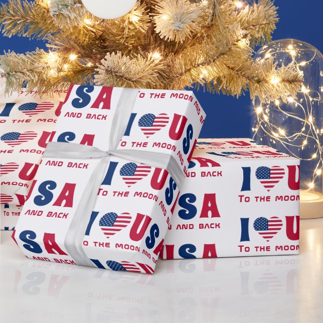 Papel De Presente 4 de Julye Personalizado (Feriados)