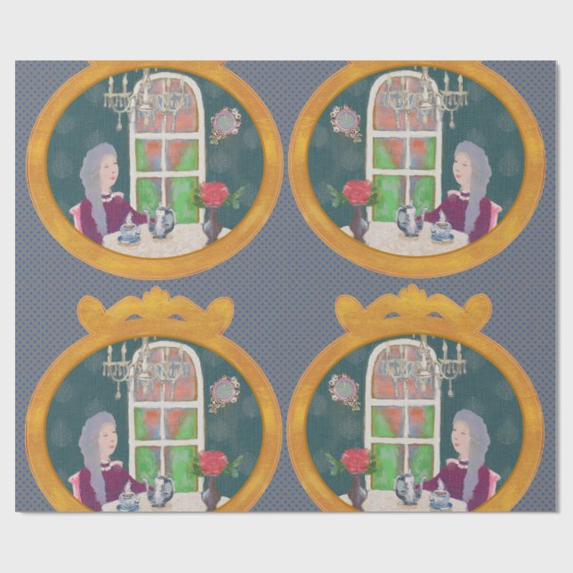 Papel De Presente 4 O’Clock in LALATOWN Wrapping Paper 1 (Aberto)