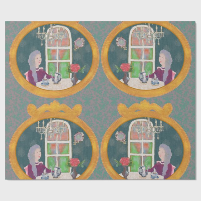 Papel De Presente 4 O’Clock in LALATOWN Wrapping Paper 2 (Aberto)