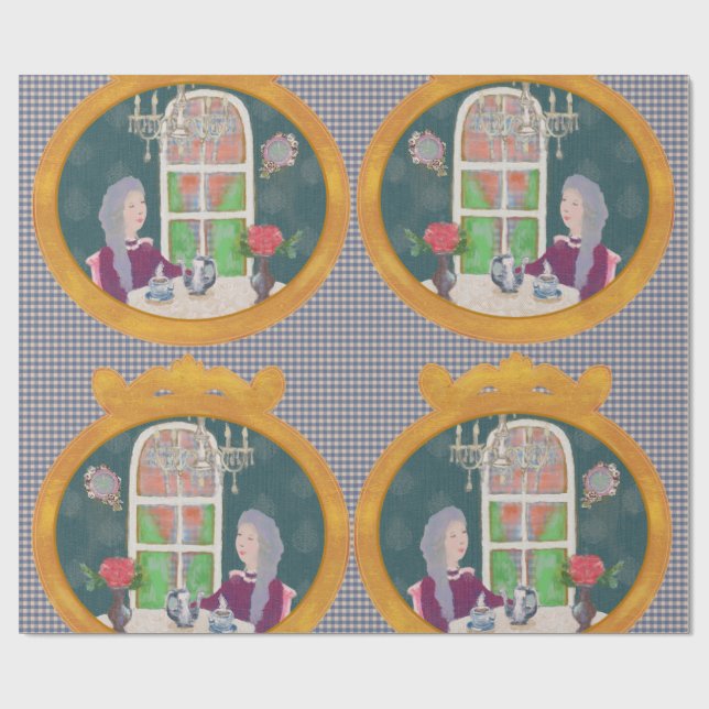 Papel De Presente 4 O’Clock in LALATOWN Wrapping Paper 3 (Aberto)