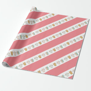 Papel De Presente 4 Pastel Ownership Flying Wraping Paper