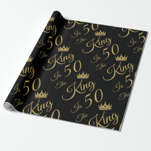 Papel De Presente 50º aniversário engraçado para homens