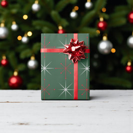 Papel De Presente 50 de Feriado Moderno de Meio século Retroativo de