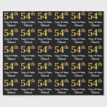 54.º aniversário: Elegante Luxurioso Faux Dourado