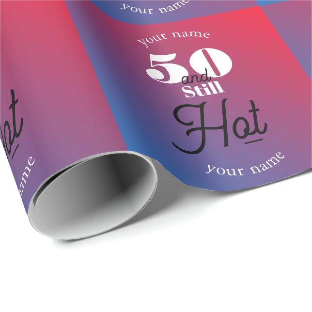 Papel De Presente 5O e ainda quente (Ponta do rolo)