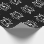 Papel De Presente 60.o aniversário do casamento da crista de diamant<br><div class="desc">Uma design romântica para celebrar o seu 60º ano de casamento. Se você quiser alguma ajuda para personalizar este design, por favor, entre em contato comigo, eles podem pedir a este botão do designer, logo abaixo deste texto. Esta crista de 60 anos de aniversário de casamento tem o diamante de...</div>