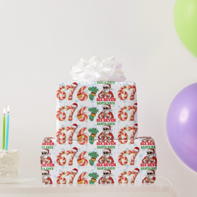 Papel De Presente 67 Meme Funny Santa Christmas Gift Wrap For Teen  (Presentes para festas)