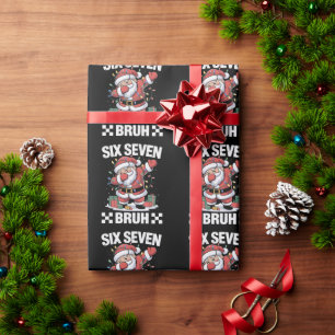 Papel De Presente 67 Seis Sete Burh Natal Engraçado 6 7 Meme