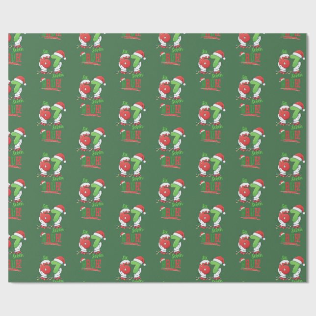 Papel De Presente 67 Seis Sete Meme Natal Feriado  (Aberto)