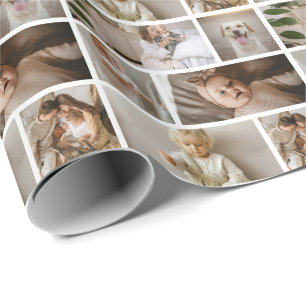 Papel De Presente 6 Colagem de Fotos Personalizadas