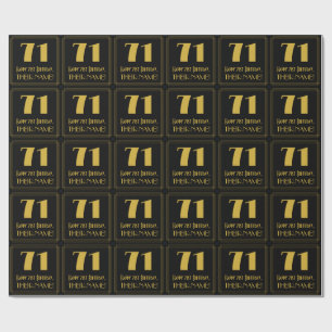 Papel De Presente 711 Aniversário da rua ~ Arte Deco Inspirou "71", 