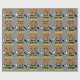 Papel De Presente 73.º aniversário: Tema do Dia das Bruxas, Nome Per