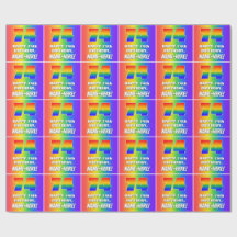 74.º aniversário: Padrão Divertido e Colorido do A