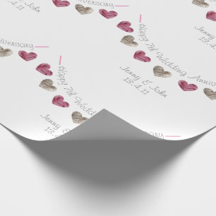 Papel De Presente 7 de casamento, parapeito de lã