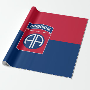 Papel De Presente 82.a Divisão Aerotransportada Bandeira Militar Vet