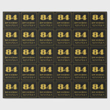 84.º aniversário - Art Deco Inspirou a aparência "