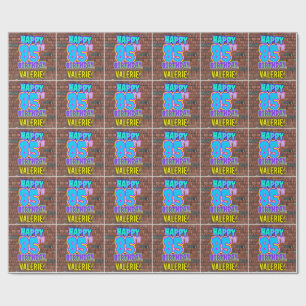 Papel De Presente 85.o aniversário: Divertido, Grafite Urbano Inspi