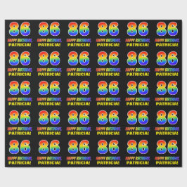 Papel De Presente 86.º aniversário: Negrito, Divertido, Simples, Arc