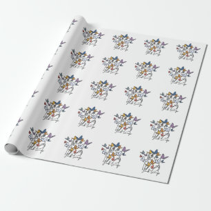 Papel De Presente 86 47 Camisa Floral Anti-Trump, Presidente Impeach