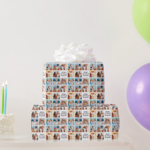 Papel De Presente 8 Colagem de Fotos   Adicionar O Seu Próprio Text