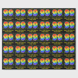 Papel De Presente 99º Aniversário: Símbolos Musicais Coloridos, Rain