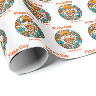Papel De Presente 9 de fevereiro - Dia da Pizza