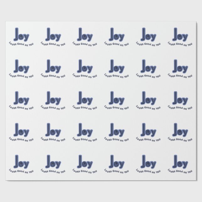 Papel De Presente A Alegria Fica Bem em Você (Aberto)