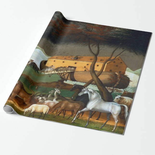 Papel De Presente A Arca de Noé de Edward Hicks (Desenrolado)