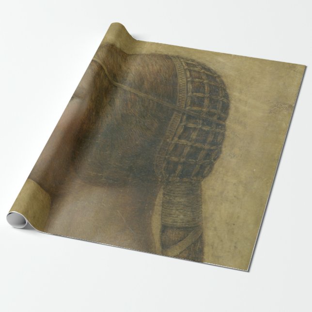 Papel De Presente A bela princesa (por Leonardo da Vinci) (Desenrolado)