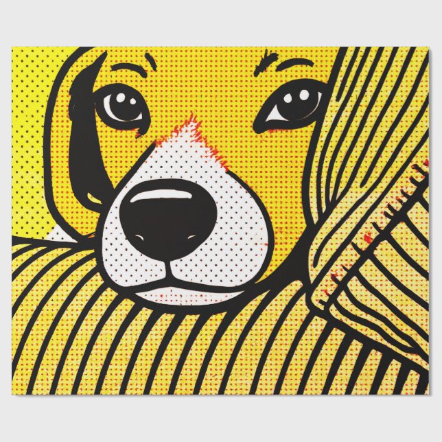 Papel De Presente A cabeça do beagle repousava no apoio de braço. (Aberto)