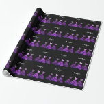 Papel De Presente A dama de honra ROXA veste o nome feito sob<br><div class="desc">Os vestidos ROXOS da dama de honra feitos sob encomenda papel de envolvimento do nome V16 este são uma escolha doce para um nupcial ou um chá de casamento.  Personalize com o nome da noiva!</div>