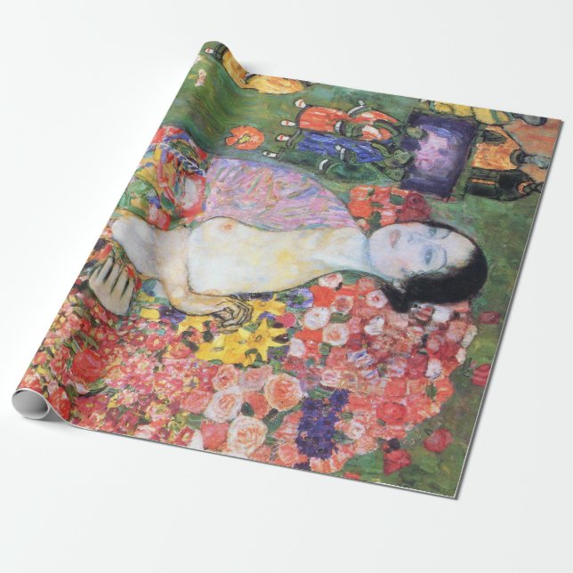 Papel De Presente A Dançarina, Gustav Klimt (Desenrolado)