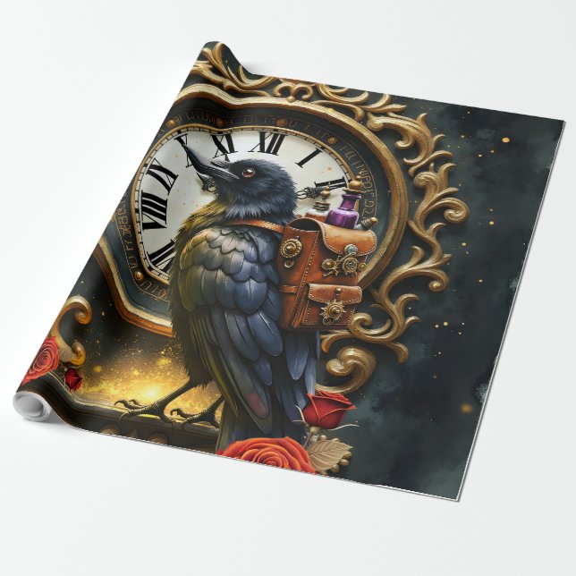Papel De Presente A Entrega Mecânica do Corvo (Desenrolado)