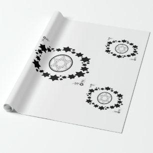 Papel De Presente A estrela de David -